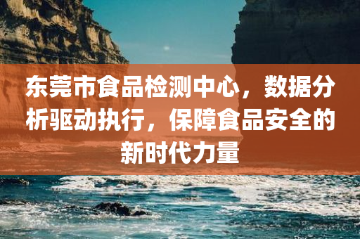 东莞市食品检测中心，数据分析驱动执行，保障食品安全的新时代力量