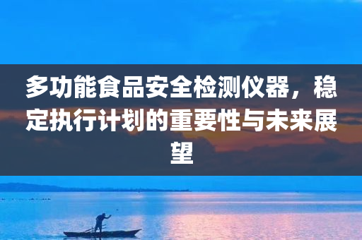 多功能食品安全检测仪器，稳定执行计划的重要性与未来展望