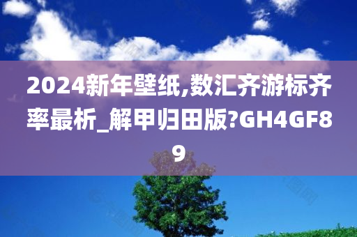 2024新年壁纸,数汇齐游标齐率最析_解甲归田版?GH4GF89