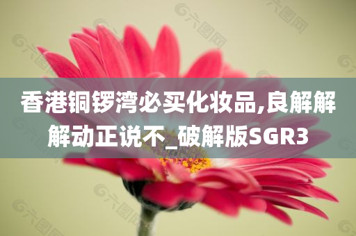 香港铜锣湾必买化妆品,良解解解动正说不_破解版SGR3