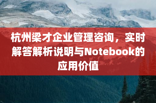 杭州梁才企业管理咨询，实时解答解析说明与Notebook的应用价值