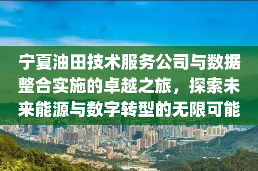 宁夏油田技术服务公司与数据整合实施的卓越之旅，探索未来能源与数字转型的无限可能